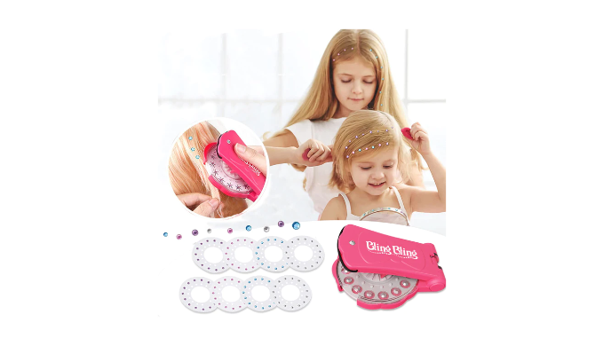Philoctes Hair Bedazzler Kit, Accessori capelli bambina, Tresseur