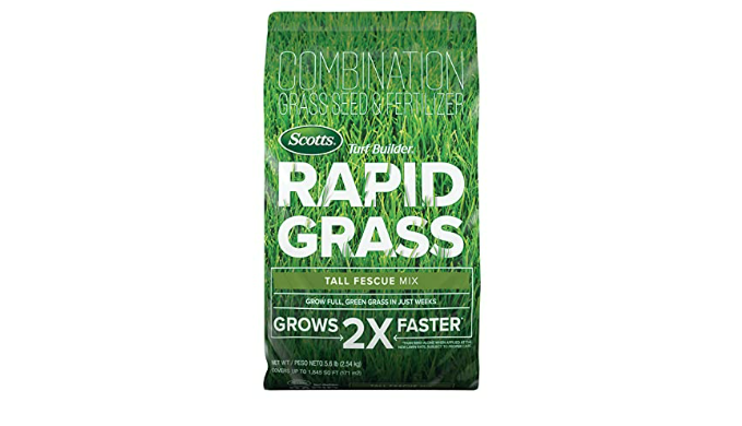 Scotts Turf Builder Rapid Grass Tall Fescue Mix, Combination Seed and ...